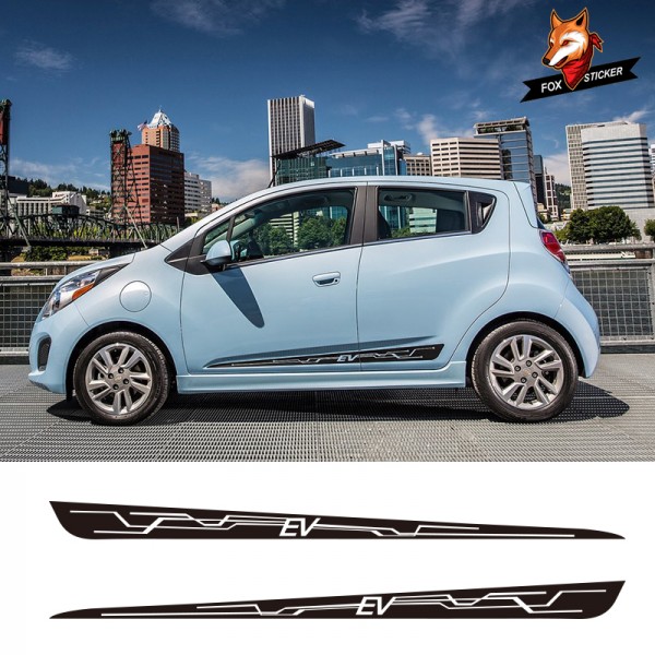 Classic Body Sticker Decal Vinyl Car Styling Side Stripes Skirt Sticker Decals Wraps Body Stickers for Chevrolet Bolt EV